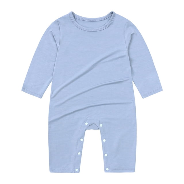Pajamas Long Sleeve Rompers Snap Closure Sleeper Boy Girls Clothes