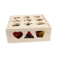 thumbnail image 3 of Lipstore Wooden Shape Sorting Box Classic Blocks Threading Toy for Children Kids Baby 21 Holes, 3 of 8