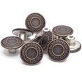 thumbnail image 1 of Enosea 17mm Brass Jeans Buttons No Sew Metal Tack Buttons Replacement Kit Red Copper, 1 of 1