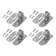 thumbnail image 1 of 4 Set Flip Door Sliding Latches Silver 90 Stainless Steel Doors Buckle for Meeting Rooms, 1 of 5