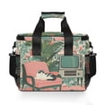 thumbnail image 7 of FORMRS Insulated Cooler Bag 24 Cans Capacity Soft Leakproof Lunch Box with Side Pockets, Pink and White Cat, 7 of 7