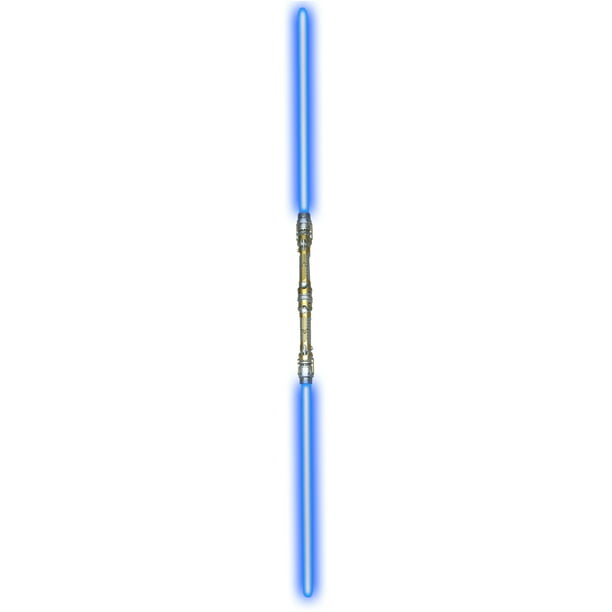 Rhode Island Novelty 52 Blue Double Bladed Dual 2 Sided Light Sword Laser Saber Staff Toy Walmart Com Walmart Com