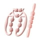 thumbnail image 4 of 2 rodillos de masaje, rodillo muscular, ejercicio, entrenamiento, herramienta multifuncional de masaje de piernas, abrazadera circular para muslos, rosa, 4 of 8