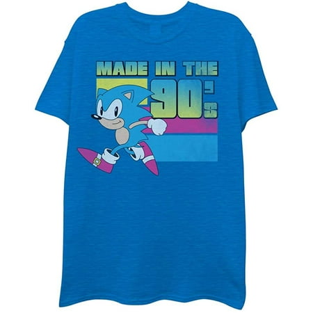 FREEZE Sonic The Hedgehog and Tails Mens T-Shirt (Small, Royal Blue)