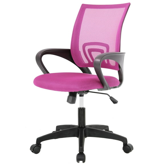 PayLessHere Pink Ergonomic Office Chair - Adjustable Mesh w/Lumbar Support
