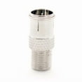 thumbnail image 6 of OLIVE- 4X F-Type Male To Female Quick-Push-On Adapter Coaxial Cable Connector Nickel, 6 of 6
