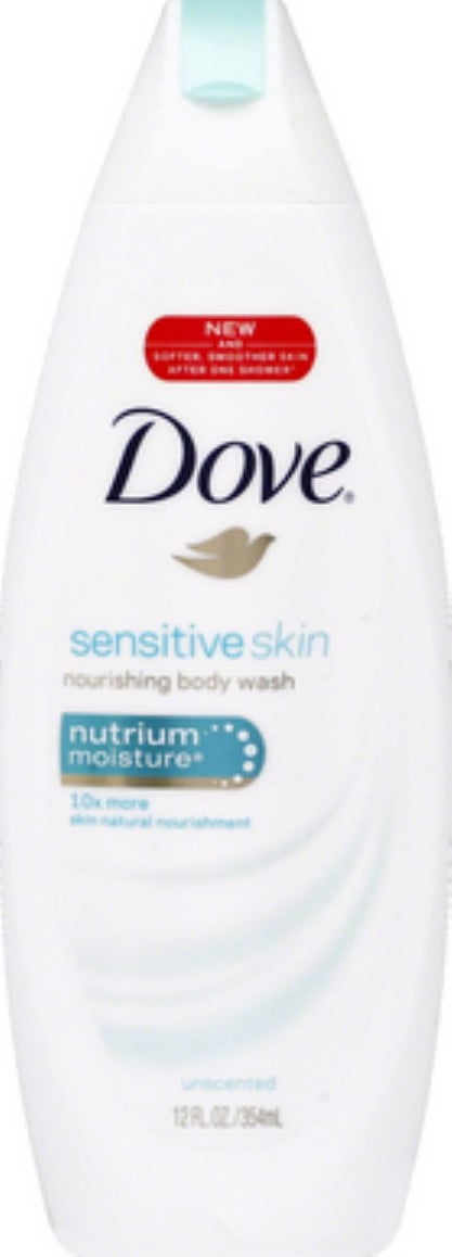 Dove Sensitive Skin Beauty Body Wash 12 oz (Pack of 2) - Walmart.com