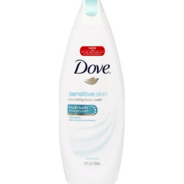 Dove Sensitive Skin Beauty Body Wash 12 oz (Pack of 4)