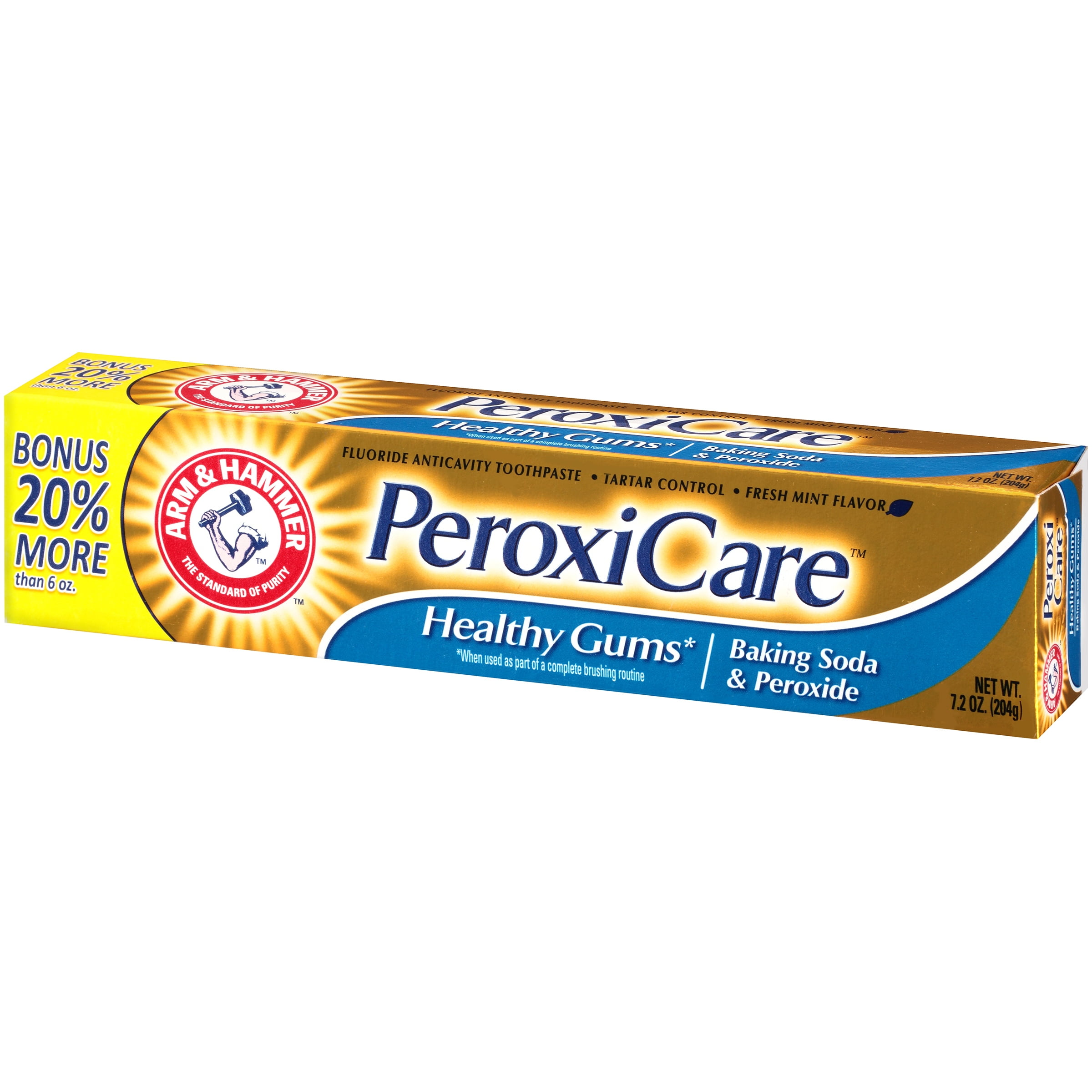 Arm & Hammer® PeroxiCare™ Healthy Gums Baking Soda & Peroxide Toothpaste 7.2 oz. Box