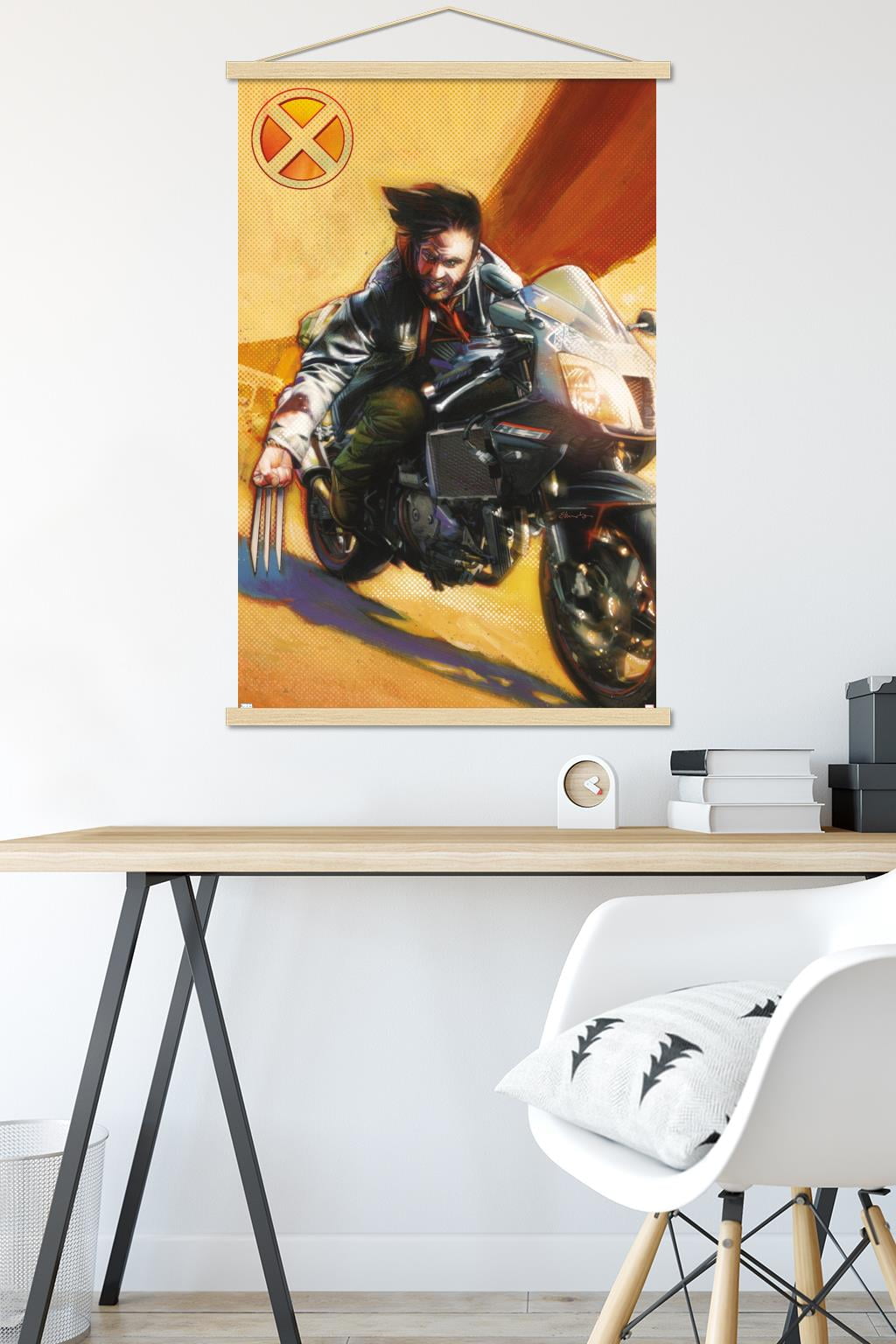 Marvel Comics - Wolverine - Wolverine #74 Wall Poster with Wooden Magnetic Frame, 22.375" x 34"