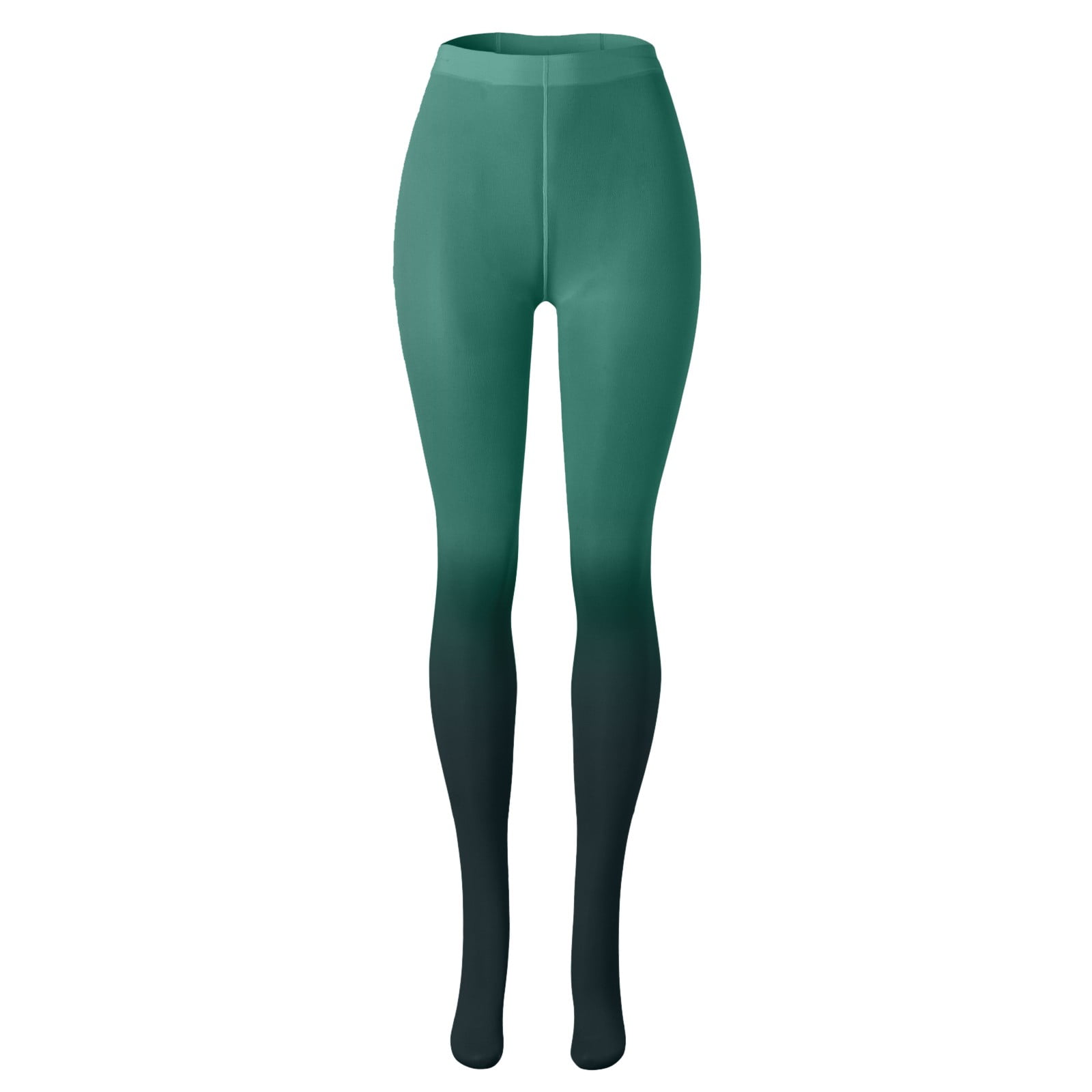 Ketyyh chn99 Womens Leggings Tummy Control Yoga Pants Womens Mesh See Through Long Pants Gradient Color Tight Leggings Stretchy Trousers Green One