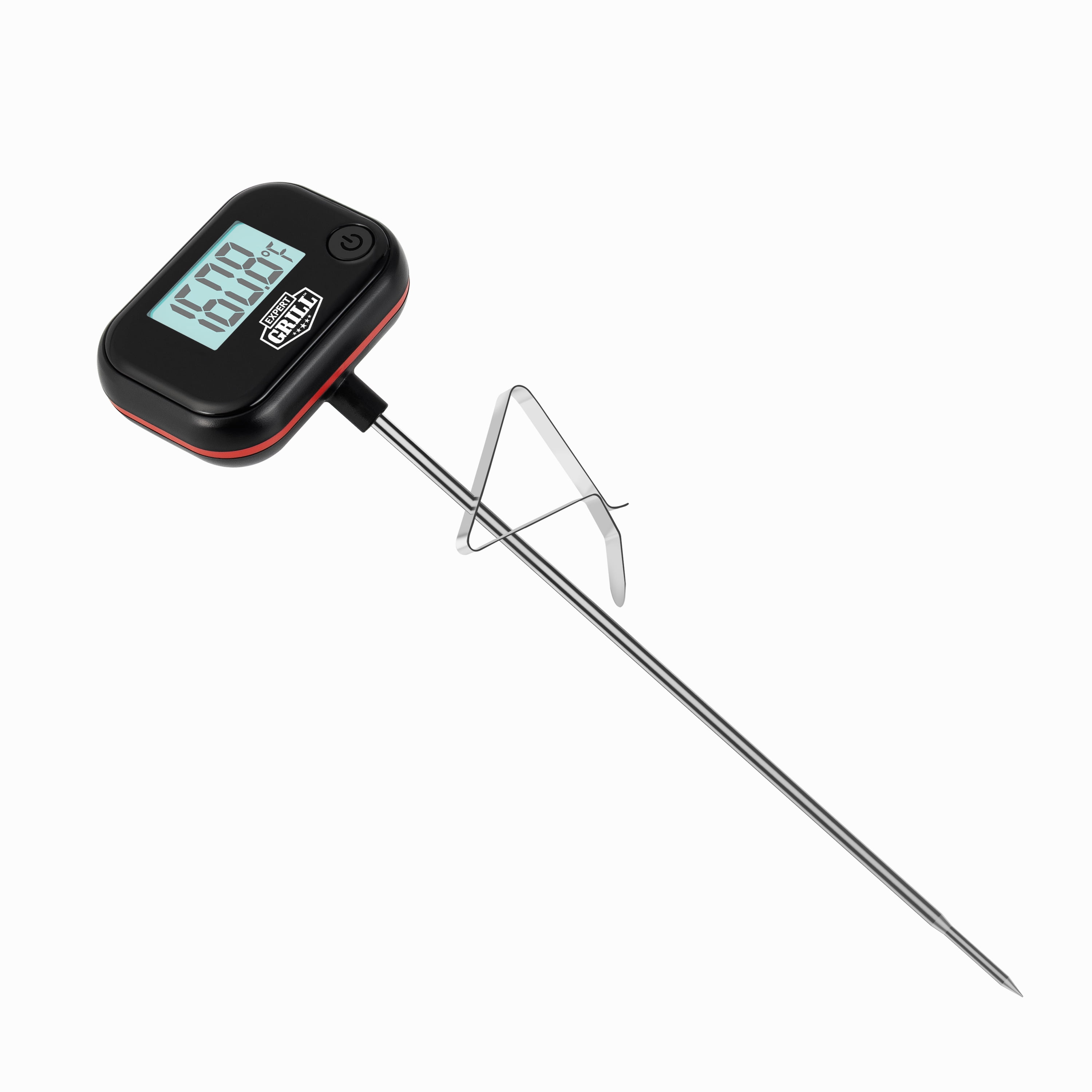 Expert Grill Waterproof Digital Fry Thermometer with Pot Clip