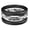 Pack B: Black, Printed, variant on Stackable Silicone Ring Enhancers for Women, Breathable Rubber Wedding Bands - Braided Design 3mm Wide 1.8mm Thick - 3-Pack