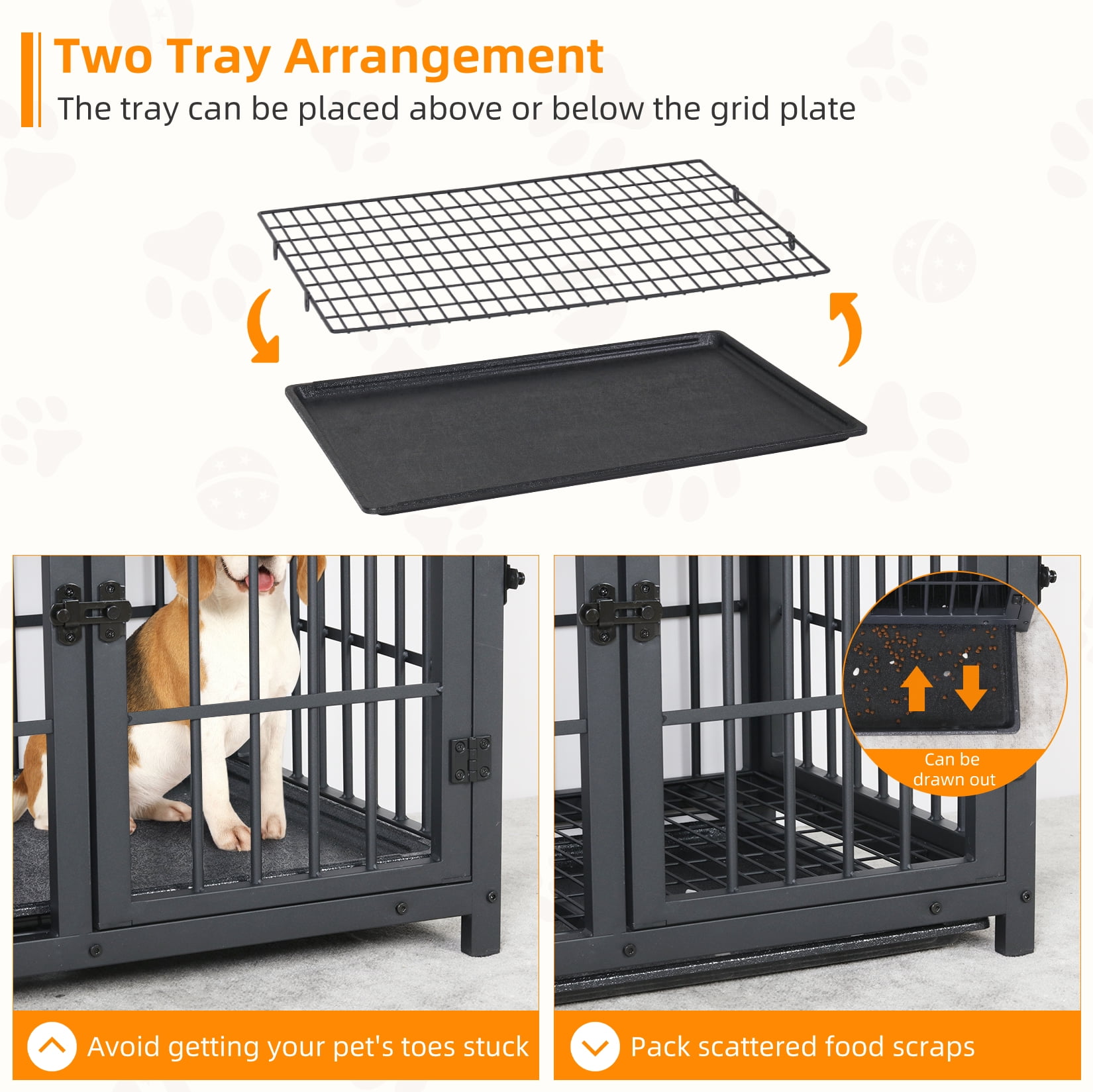 Two tier 2025 dog crate