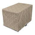 thumbnail image 1 of Kitten Dog Crate Cover, Basic Design Curled Sleeping Cats Drawn by Hand Outline Illustration, Easy to Use Pet Kennel Cover Small Dogs Puppies Kittens, 7 Sizes, Tan and Charcoal Grey, by Ambesonne, 1 of 1