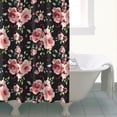 thumbnail image 4 of Pioneer Flower Floral Print Pattern Shower Curtain 72"x84" ,Bathroom Decorative Shower Curtains Set with 12 Hooks,Modern Waterproof Washable Shower Curtain, 4 of 6