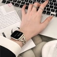 thumbnail image 5 of Luxury Stainless Steel Bracelet For iWatch Series 9 8 7 6 Ultra SE 4 5 3 For Apple Watch Band 41mm 45mm 44mm 40mm 42mm 38mm 49mm, 5 of 7