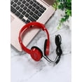 thumbnail image 2 of Kids Headphones for School Kubite Kids Wire Headphones On Ear Foldable Stereo Headset For Kids Earphone Headphones for Kids, 2 of 4
