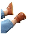 thumbnail image 3 of Toddler Shoes Clearance Baby Boys Girls Sandals Soft Non-Slip Rubber Sole Prewalker Flat Walking Shoes,Brown Sandals For Kids Size 4, 3 of 9