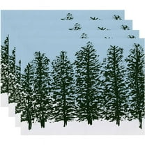 Holiday Essence Hidden Forrest Floral Print Placemat