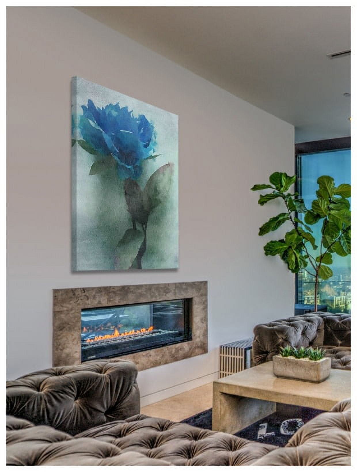 Marmont Hill - "Midnight Blue" by Irena Orlov Painting Print on Wrapped Canvas