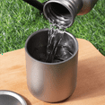 thumbnail image 3 of 2X 600Ml Double Wall Titanium Water Cup Coffee Tea Mug for Home Office Outdoor Camping Hiking Picnic Without Handle, 3 of 5