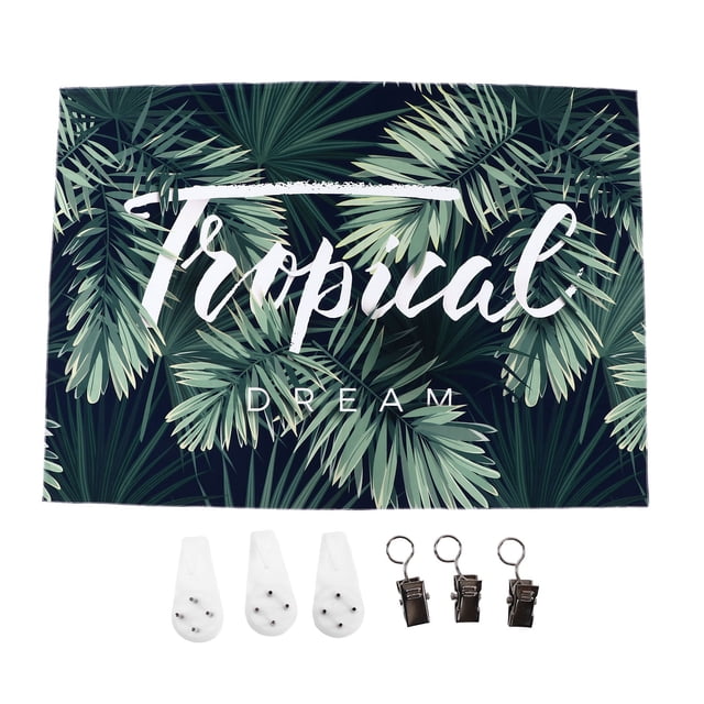 Tapiz Hermosas Plantas Verdes Fondo Decoración de Pared Tapiz para Sala de Estar Dormitorio