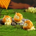 thumbnail image 4 of Lion Statue Fait Main Résine Mini Mignon Animal Miniature Sculpture Ornements Photographie Prop, 4 of 12