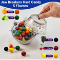 thumbnail image 2 of Jawbreakers 2 Pound Bag – Individually Wrapped Large Hard Candy Balls – Assorted Colors, Long-Lasting Candy – Bulk Jawbreaker Treats for Parties, Snacking, and more., 2 of 5