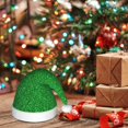 thumbnail image 6 of Balery Green Sparkling Shiny Pattern Santa Hat Christmas Hat Funny Christmas Hat Christmas Knitted Beanie Hat For Kids, 6 of 6