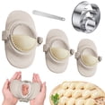 thumbnail image 4 of 7PCS Dumpling Maker Empanadas Press Mold,Empanada Maker Set in 3 Different Sizes with Round Dough Cutter&Stuffing Spoon Chinese Dumpling Pie Empanadas Press Mold Kitchen Accessories, 4 of 8