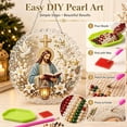 thumbnail image 4 of DIY Jesus with Bible Dove Cross Diamond Painting Suncatcher Hanging Ornament Kit, Pearl Round Acrylic Sun Catcher, Diamond Art Decor for Faith Home Wall Hanging Ornament 20X20cm, 4 of 5