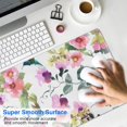 thumbnail image 4 of Long Mouse Pads for Desk,Pioneer Flower Floral Print Pattern Desk Mats on Top Of Desks, Desk Mouse Pad Extra Large with 3mm Non-Slip Base and Stitched Edge for Gaming,Office,Work,Home 35.4"x15.7", 4 of 6