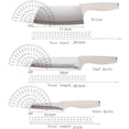 thumbnail image 2 of Professional Kitchen Knife Set with Universal Block Suitable Kitchen Knife 5 Pieces for Home Restaurant Non-Stick Cooking Knife ﻿ (White), 2 of 7