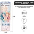 thumbnail image 5 of Gemini June Birthday Gifts for Women - 20oz Skinny Stainless Steel Tumbler, Astrology Decor Gifts，Reusable Stainless Steel Water Bottle for Hot & Cold Drinks Tea Cup Iced Coffee Travel Mug, 5 of 7