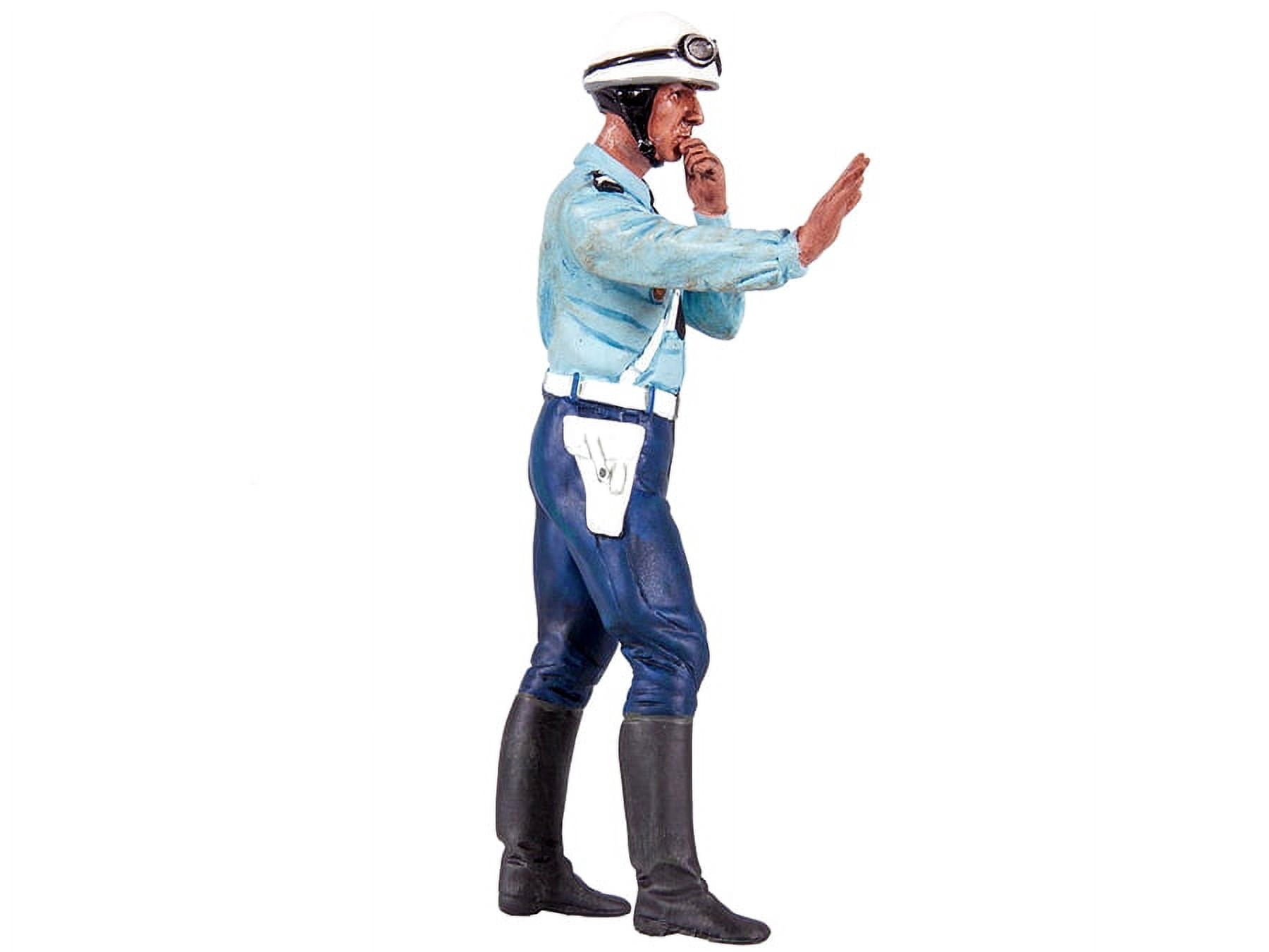 1975-1980 Paul French Police Motorcycle Officer Figurine for 1/18 Scale Models by Le Mans Miniatures