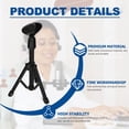 thumbnail image 2 of Desktop Tripod Mic Holder Microphone Accessory Boom Stand Portable Alloy Office, 2 of 6