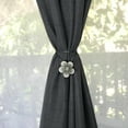 thumbnail image 7 of Vintage Silver Magnetic Curtain Tiebacks (Resin) for Window Drapery - Set of 2, 7 of 7