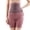 Watermelon Red, variant on High Waist Striped Tummy Control Mid-Thigh Shapewear Shorts, Honeycomb Butt Lifter Seamless Compression Shaping Shorts for Women, Anti-Chafing Body Shaper Under Dress - Black XXL