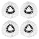 thumbnail image 1 of Paquete de 4 cabezales de repuesto para fregona giratoria, compatibles con cabezales de repuesto, recambios de fregona giratoria de microfibra, reemplazos de fregona de fácil limpieza, 1 of 5
