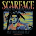 thumbnail image 2 of Men's Scarface Fly Pelican Fly Quote  Graphic T-Shirt, 2 of 5