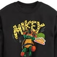 thumbnail image 3 of Teenage Mutant Ninja Turtles: Mutant Mayhem - Michelangelo AKA Mikey - Pizza Rules - Toddler And Youth Crewneck Fleece Sweatshirt, 3 of 5