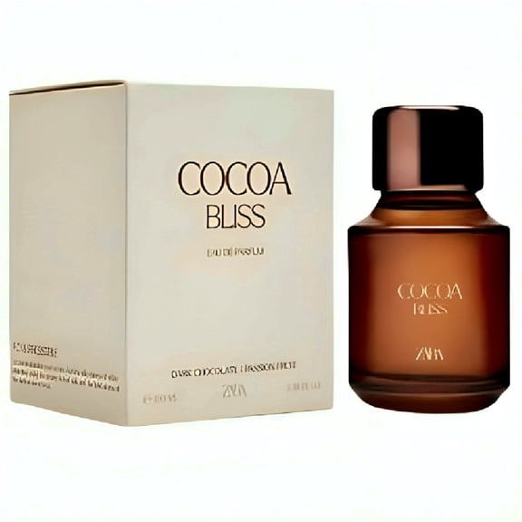 Zara Cocoa Bliss Perfume for Women Irresistible Luxurious Fragrance with Exotic Passionfruit Juicy Peach Bold Dark Chocolate Creamy Vanilla Silky Whipped Cream Eau de Parfum 100ml (3.4 fl. oz.)