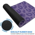 thumbnail image 6 of Long Mouse Pads for Desk,Purple Leopard Print Desk Mats on Top Of Desks, Desk Mouse Pad Extra Large with 3mm Non-Slip Base and Stitched Edge for Gaming,Office,Work,Home 31.5"x11.8", 6 of 6