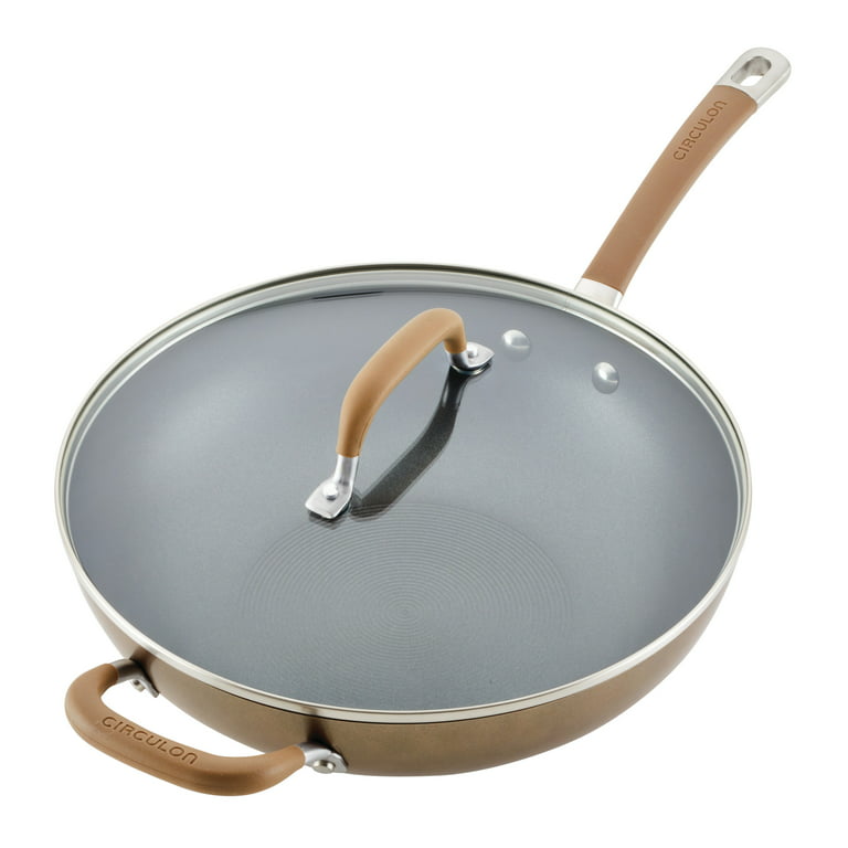Circulon Premier Professional Hard Anodized Nonstick Cookware Induction Pots and Pans Set, 10 Piece, Bronze