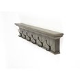thumbnail image 7 of Home Wall Decorative Antique Brass Hardware 6 Hook Coat Rack - Gray, 7 of 7