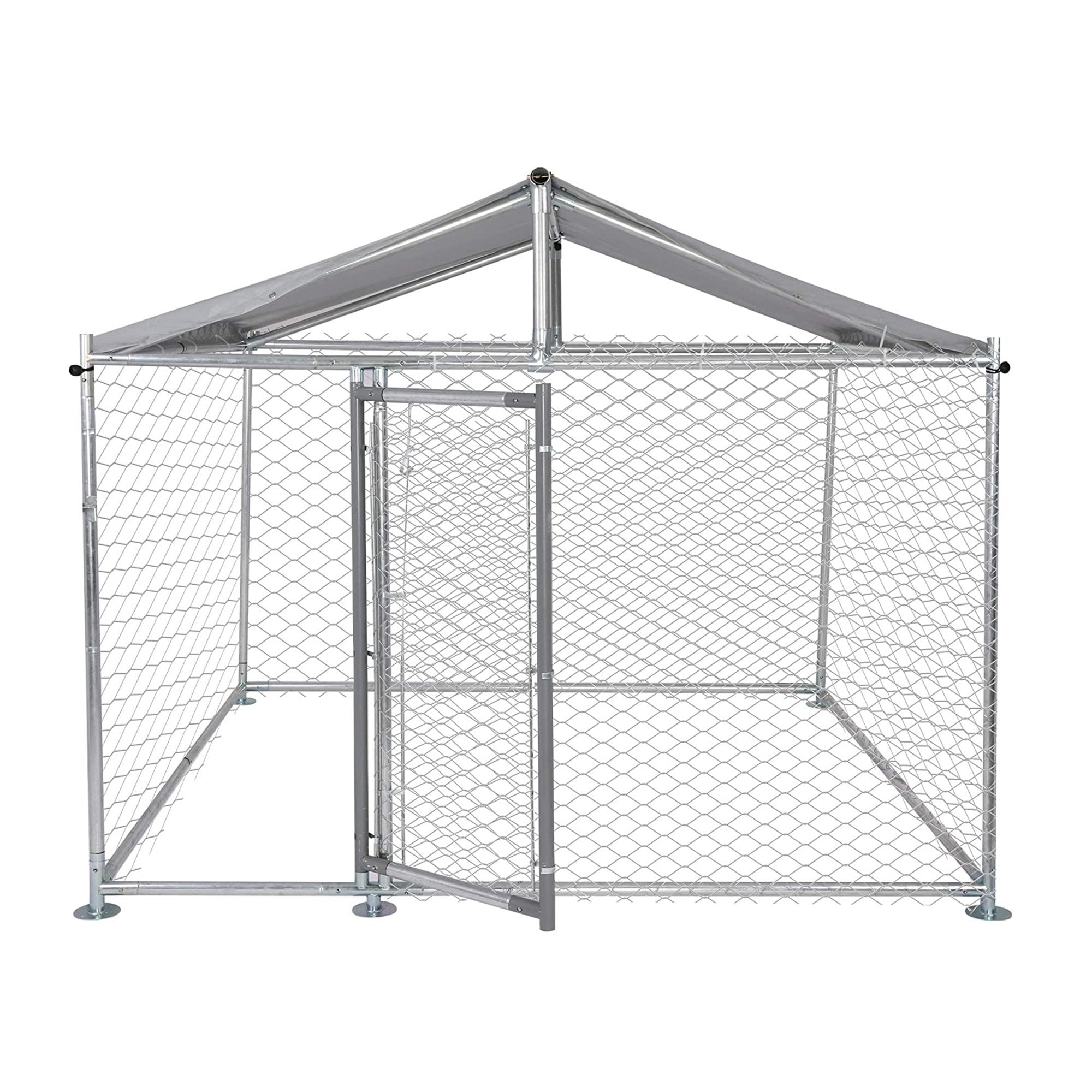Karmas Product Metal Dog Kennel for Large Dogs, Outdoor, Easy to Clean