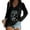 black, variant on Women's Rhinestone Skull Tank Tops, Long Sleeve Spring Autumn V Neck Sleeveless Shirts Tops, S-2XL