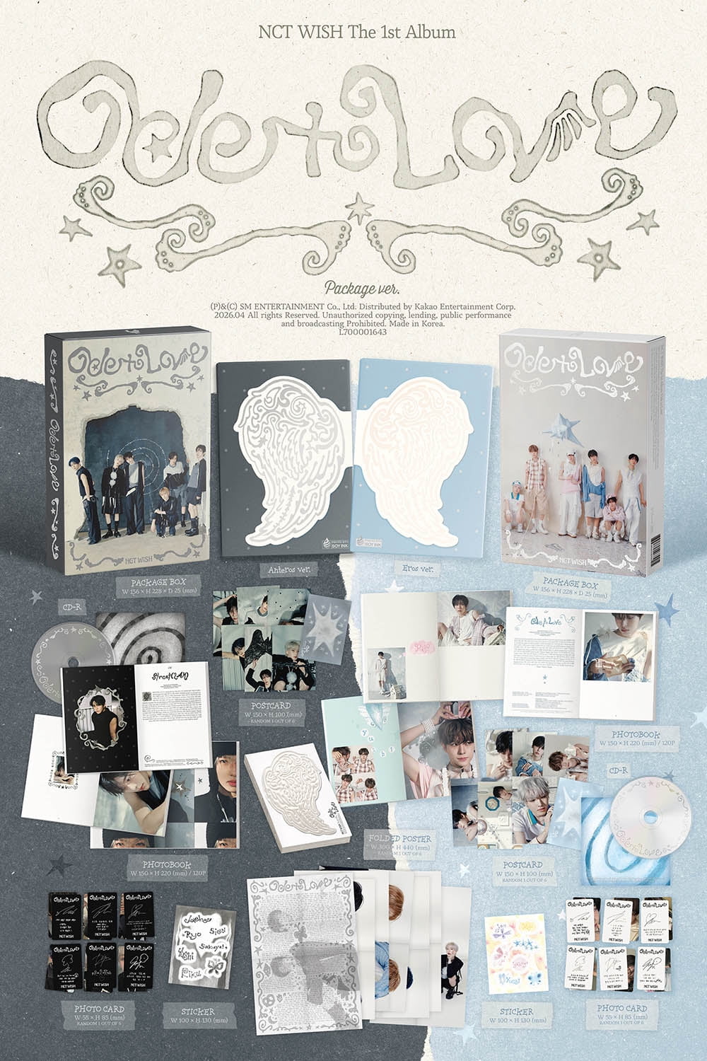 NCT WISH - ODE TO LOVE 1st Album PACKAGE RANDOM Version - Walmart.com