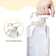 thumbnail image 2 of Water Bottle 1.05 Gallon/135 oz with Straw & Detachable Strap Large Sports Water Bottle for Fitness Gym and School Featured with Leakproof and High Temperature Resistance, 2 of 9